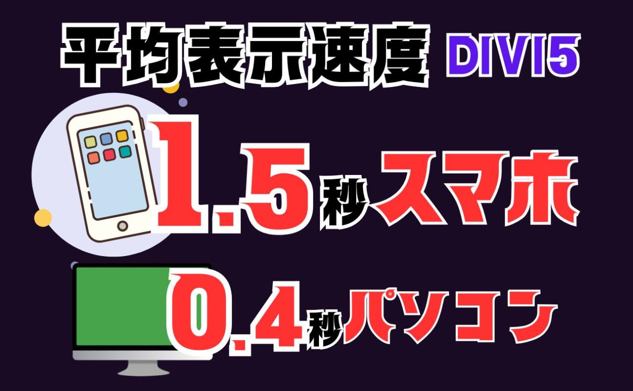 平均表示スピードDIVI5